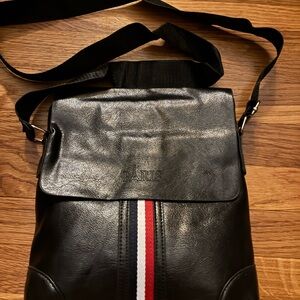 Black Leather Crossbody Bag